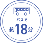 バスで約18分